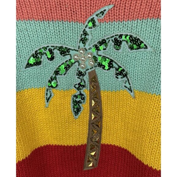 NWT WILDFOX Women’s Cayman Palm Beachy Striped Sweater Multicolor Size XS $218. - Picture 4 of 9